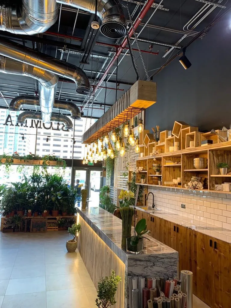 Spacious open-plan living area with contemporary design