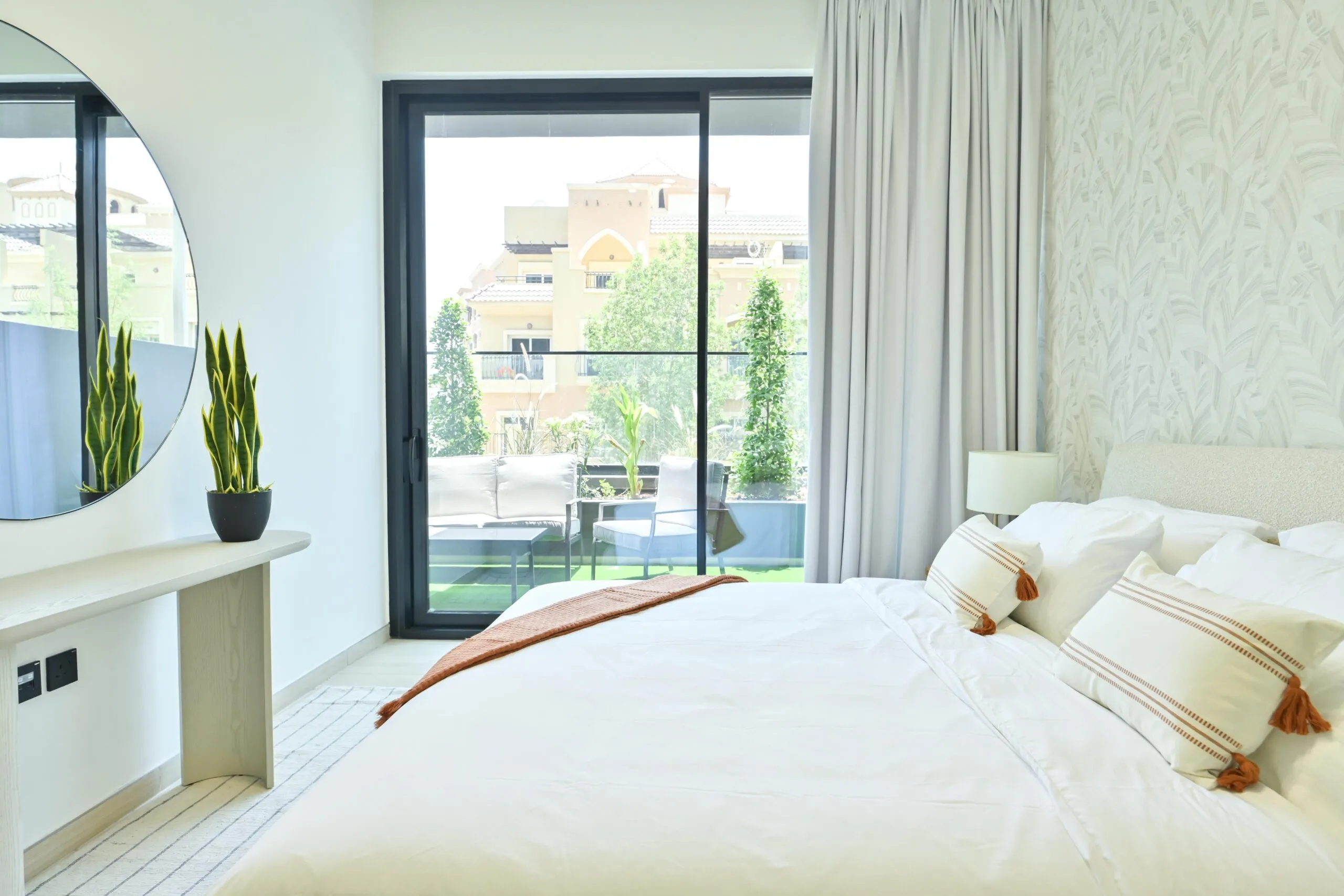 Elegant dining space with luxury furnishings