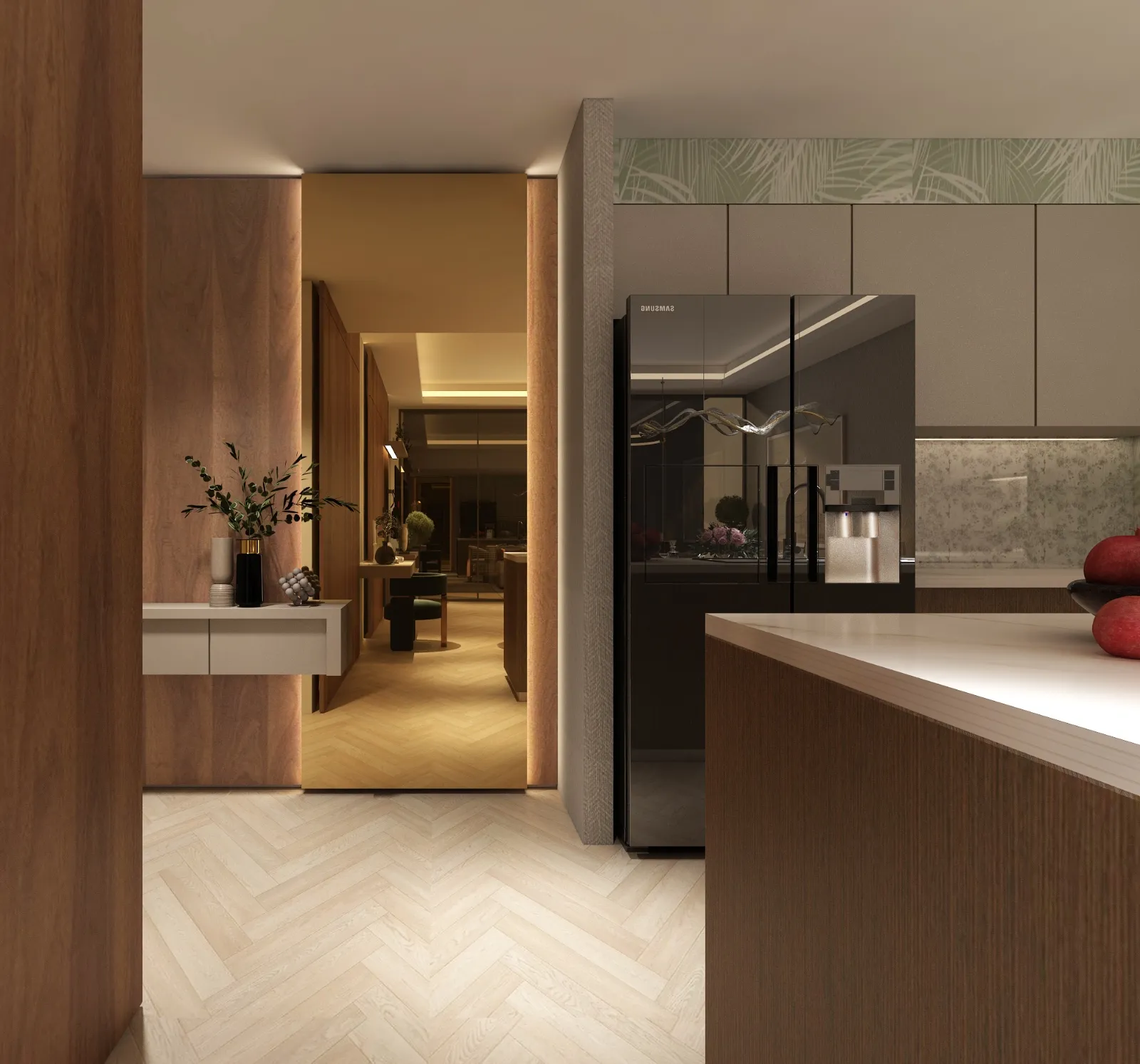 Elegant dining space with luxury furnishings