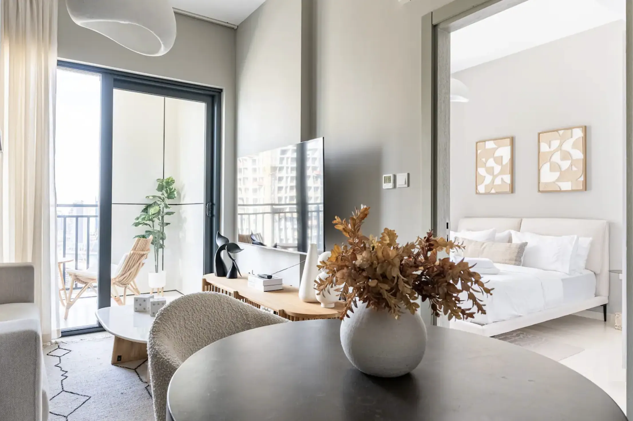 Elegant dining space with luxury furnishings