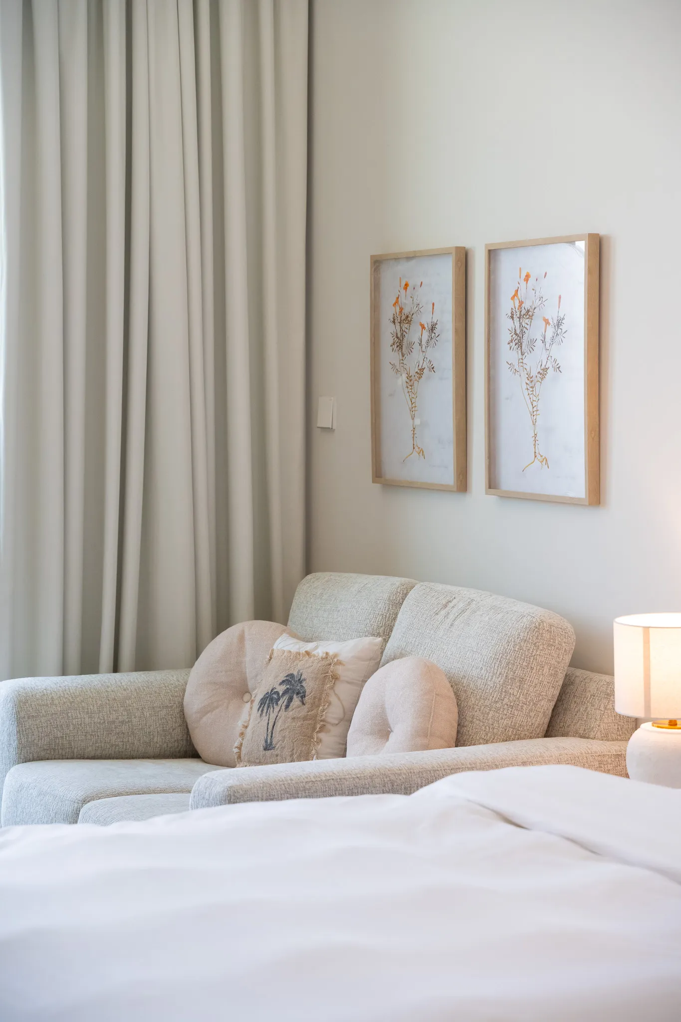 Living room with modern furniture and elegant decor