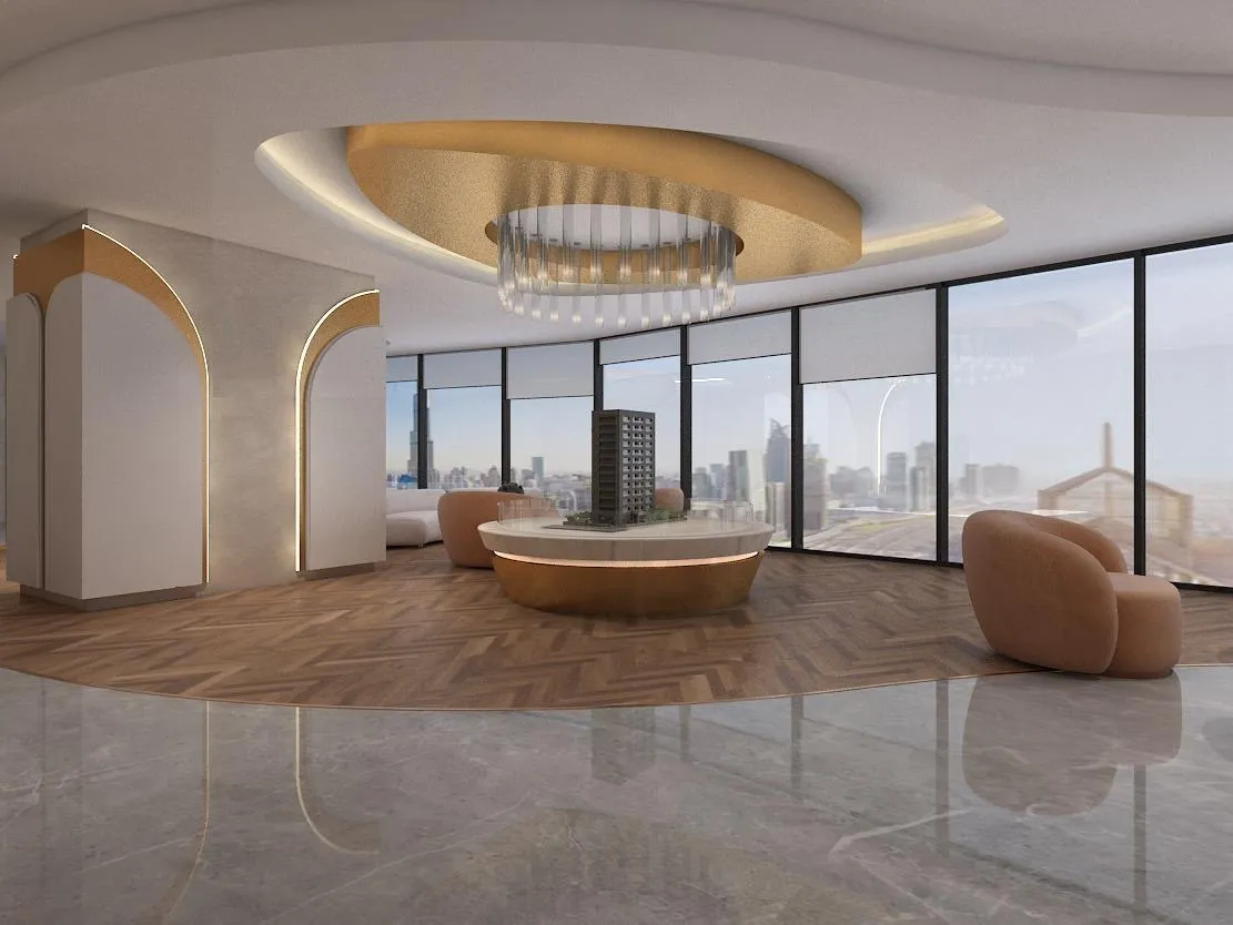 Elegant dining space with luxury furnishings